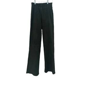 NEW ARMA women's ferrara stretch suede pants in dark green